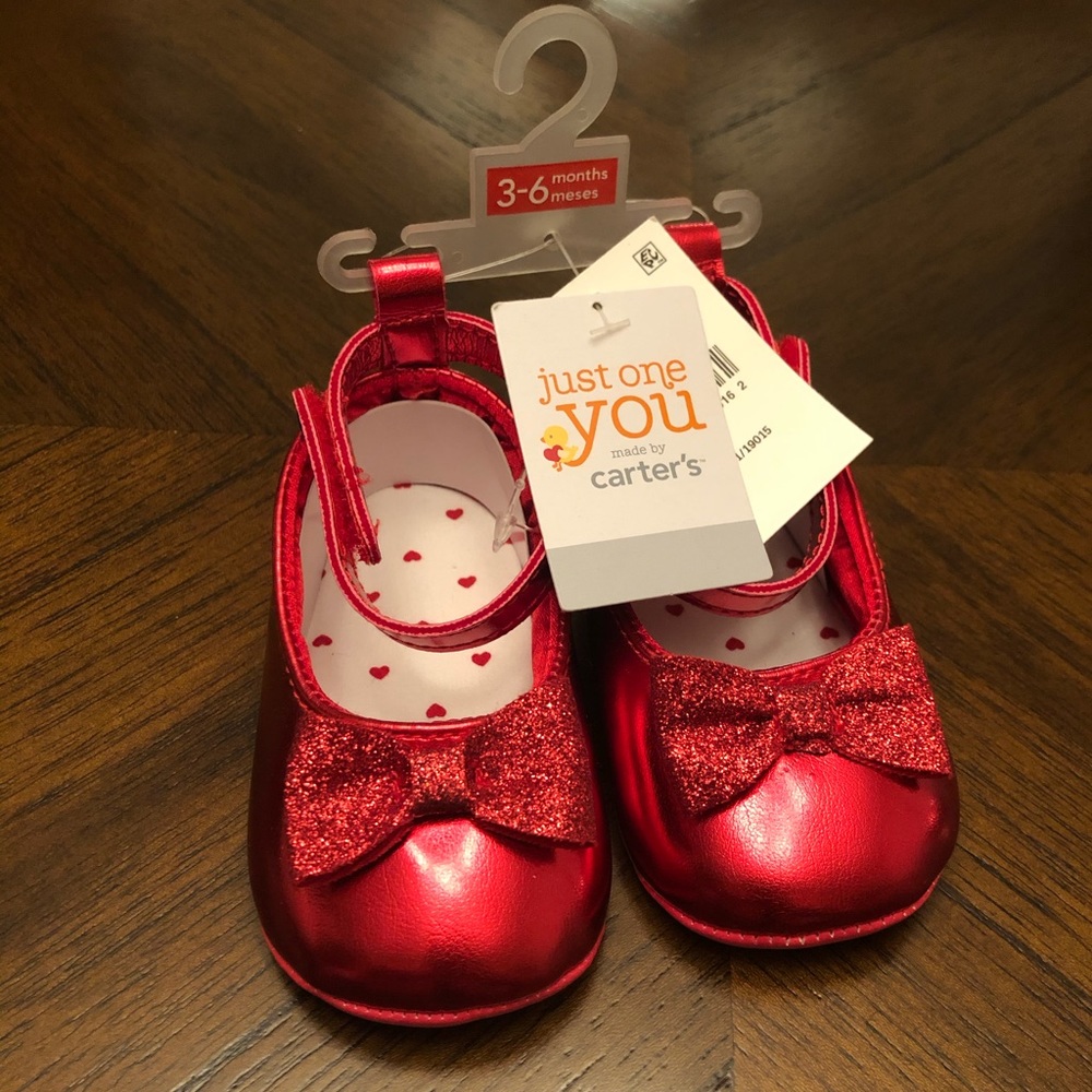 Just One You 3-6 Months Valentines Shoes, New